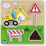 Lena puzzle bagr 4 díly – Zbozi.Blesk.cz