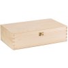 Úložný box ČistéDřevo Dřevěná krabička na 2 vína XI