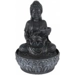 HOMESTYLING Fontána pokojová s LED osvětlením 29 cm Budha černá – Zboží Dáma