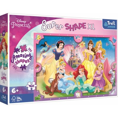 TREFL Super Shape XL Disney princezny: Růžový svět 160 dílků – Zbozi.Blesk.cz