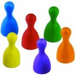 Detoa Figurky dřevo 25mm 24ks 6 barev – Zboží Živě