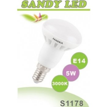 Sandria S1178 LED žárovka E14 5W Teplá bílá