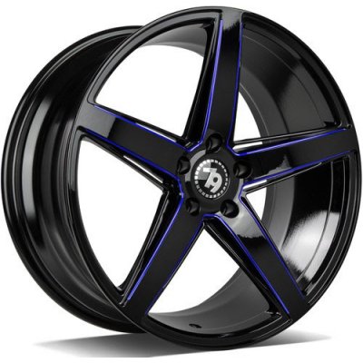 Seventy9 Sv-N 8,5x19 5x120 ET30 black gloss milled Blue – Hledejceny.cz