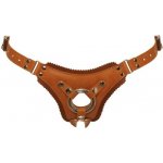 Zado Leather Strap-on Harness 2001047 Brown Velikost S/M – Zboží Dáma
