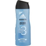 Adidas 3 Active After Sport Men sprchový gel 400 ml – Sleviste.cz