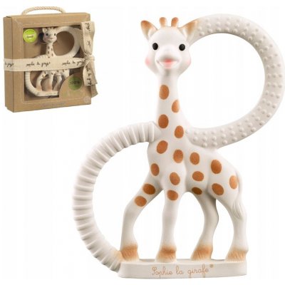Sophie la girafe kousátko na prořezávání zoubků senzorické kaučuk hnědá a béžová – Zboží Mobilmania