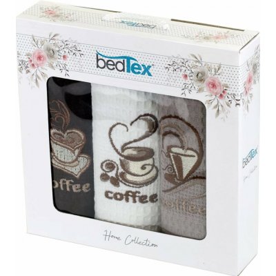 BedTex ČAS NA KÁVU 40 x 60 cm 3 ks – Zboží Dáma