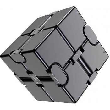 Infinity Cube Antistresová kostka kovová černá