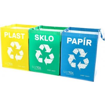 Sixtol Sort Easy 3 Basic Tašky na tříděný odpad 3 ks 3 x 36 l SX4201 od 195  Kč - Heureka.cz
