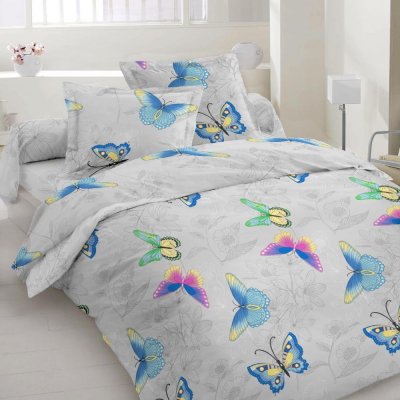 Smolka bavlna povlečení Multi Butterfly 70x90 140x200 – Zboží Mobilmania