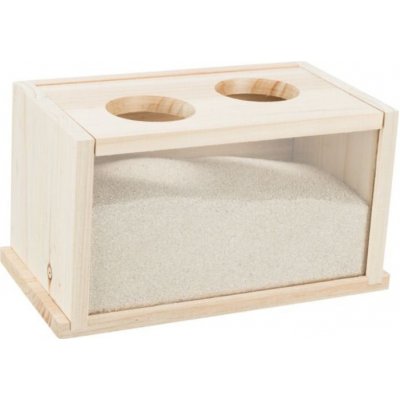 Trixie Písková lázeň s průsvitným panelem 28 x 15 x 15 cm – Zboží Mobilmania