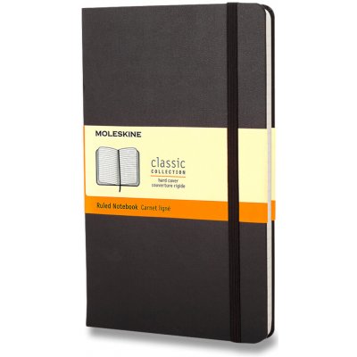 Moleskine Zápisník tvrdé desky A6 linkovaný černý – Zboží Živě