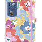 Busy B To Do FLoral A6 Týdenní 2026/27 růžová – Zboží Živě