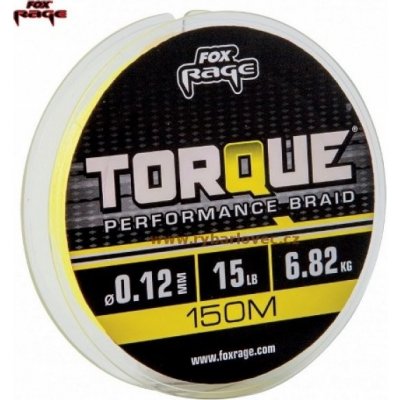 FOX Rage Šňůra Torque Braid 150m 0,10mm 4,55kg – Hledejceny.cz