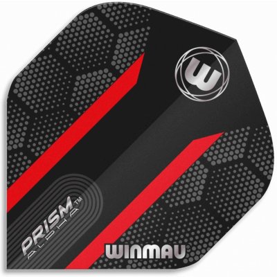 Winmau Prism Alpha Hexagon Black and Red W6915.182 – Zbozi.Blesk.cz