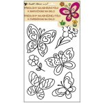 Anděl předloha k barvám na sklo 1556 vyvýšená kontura 47 – Zboží Dáma