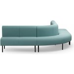 Rohová sedačka VARIETY, 90°, vnější, potahová látka Pod CS, tyrkysová – Zboží Mobilmania