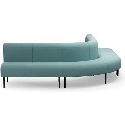 Rohová sedačka VARIETY, 90°, vnější, potahová látka Pod CS, tyrkysová – Zboží Mobilmania