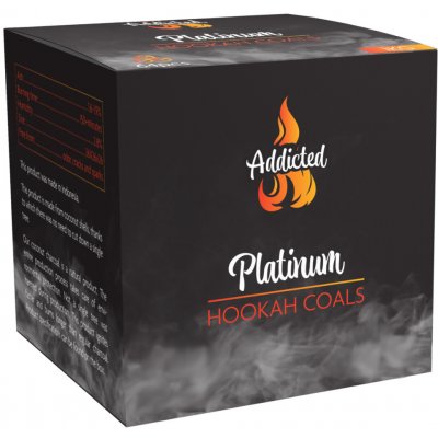 Addictedcoals Addicted Platinum 27 mm kokosové uhlíky pro vodní dýmku 1 kg – Zboží Dáma