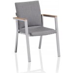 KETTLER Zahradní hliníková židle Rasmus Silver Teak 0106502-7110 409233 – Hledejceny.cz