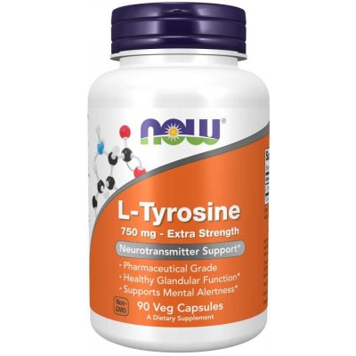 NOW Foods L-tyrosine 750 90 kapslí