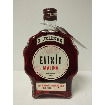 Rudolf Jelínek Elixír z Malin 14,7% 0,7 l (holá láhev) – Zboží Dáma