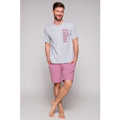 Taro 1072 Karol pyžamo krátké melír šedé – Sleviste.cz