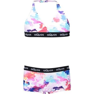 Aquos Astrella Dívčí sportovní dvoudílné plavky, bílá – Zboží Dáma