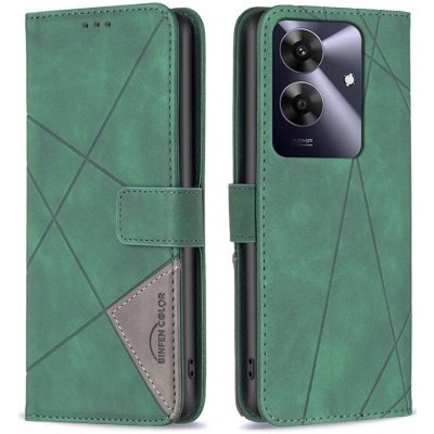 BNF Triangle knížkové pouzdro na Realme Note 60 - zelené – Zboží Živě