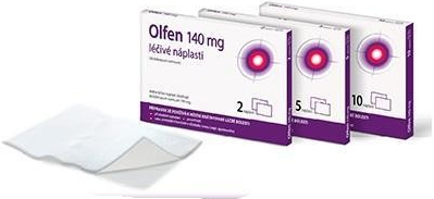 Olfen 140 mg léčivé náplasti drm.emp.med. 5 x 140 mg od 179 Kč - Heureka.cz