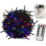 VOLTRONIC M59755 Vánoční osvětlení 5 m 50 LED barevné zel.kabel ovladač – Hledejceny.cz