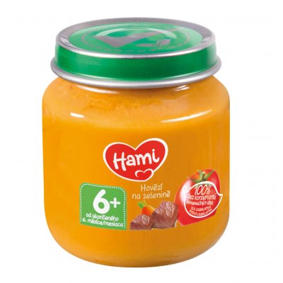 Hami Hovězí na zelenině 125 g – Zboží Dáma