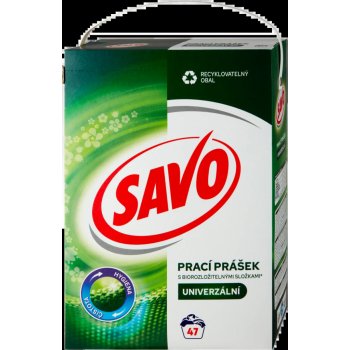 Savo Univerzální prací prášek 3,29 kg 47 PD od 249 Kč - Heureka.cz
