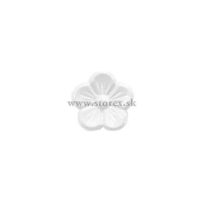 Knoflík kytička spodní přišívání 14mm - bílá – Hledejceny.cz