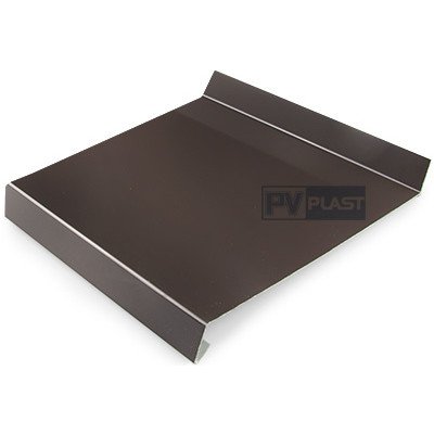 PV Plast venkovní pozinkovaný parapet hnědý 225 mm