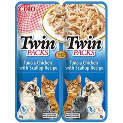 Twin Packs Tuna & Chicken in Scallop Broth 2 x 40 g – Sleviste.cz