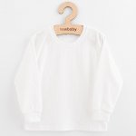 Dětské bavlněné tričko s dlouhým rukávem New Baby Kindergarten bílé – Zboží Dáma