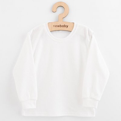 Dětské bavlněné tričko s dlouhým rukávem New Baby Kindergarten bílé – Zboží Dáma
