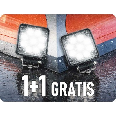 TruckLED LED Epistar Pracovní Světlo, Hranaté, 24W, 1430lm, 12/24V, IP67, 1+1 zdarma! [L0077S] – Sleviste.cz