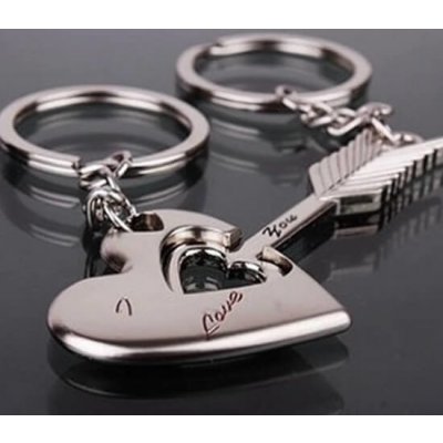 Přívěsek na klíče srdce a šíp – Hledejceny.cz