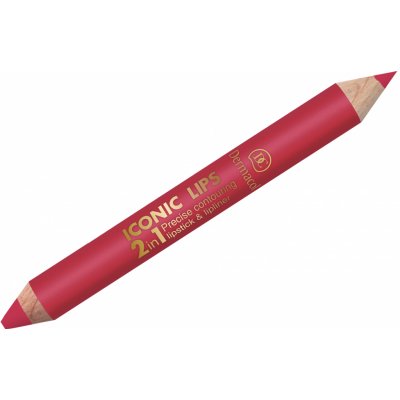 Dermacol Iconic Lips 2v1 rtěnka a konturovací tužka 4 10 g – Zbozi.Blesk.cz