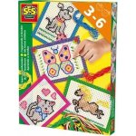 SES CREATIVE Sada vyšívací kreativní set se 4 předlohami a bavlnkami v krabici 14838 – Hledejceny.cz
