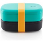 Lékué Lunchbox To Go 1 l tyrkysová černá – Zboží Dáma