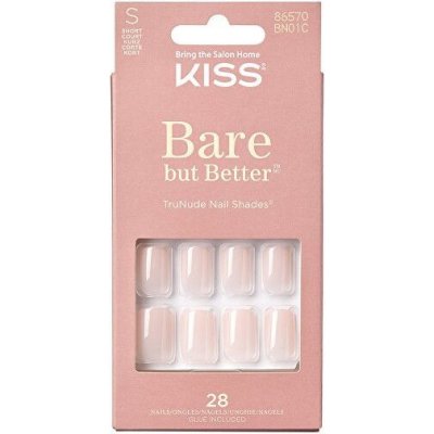 Kiss gelové nehty Bare But Better Nails Nudies 28 ks