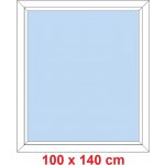 Soft Plastové okno 100x140 cm FIX neotevíravé – Sleviste.cz