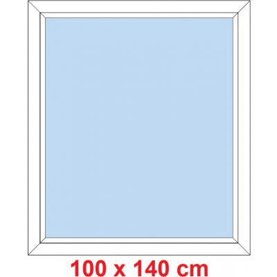 Soft Plastové okno 100x140 cm FIX neotevíravé – Sleviste.cz