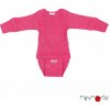 Kojenecké body Merino body tričko ManyMonths Pop Pink