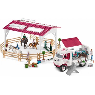 Schleich 42403 Jezdecká škola s pick-upem a přívěsem