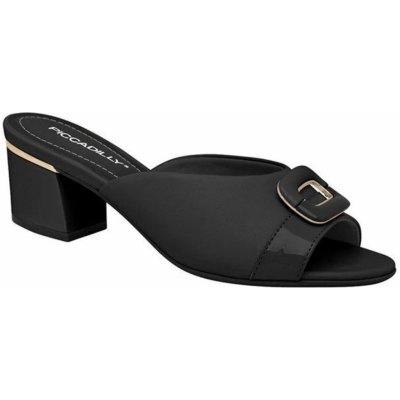 Piccadilly 542105-2 dámské pantofle na podpatku černé – Zboží Mobilmania