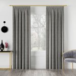 Dekorační závěs s řasící páskou VELVINO 140 cm x 250 nebo 260 cm color 005 světle šedá (cena za 1 kus) MyBestHome Rozměr: 140x250 cm – Sleviste.cz